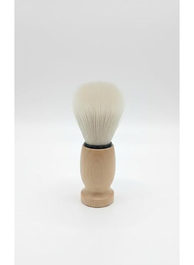 فرشاة حلاقة احترافية للذقن للرجال – مقبض خشبي – مناسبة للاستخدام المنزلي والصالونات – جودة عالية للاستخدام الشخصي والمهني - Image 1